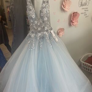 Light blue Jovani ball gown